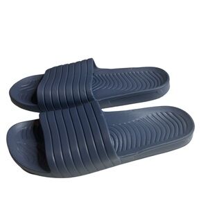 Adult Men’s Tunnel Slide Sandal, Blue, Size 13, 2 Pair